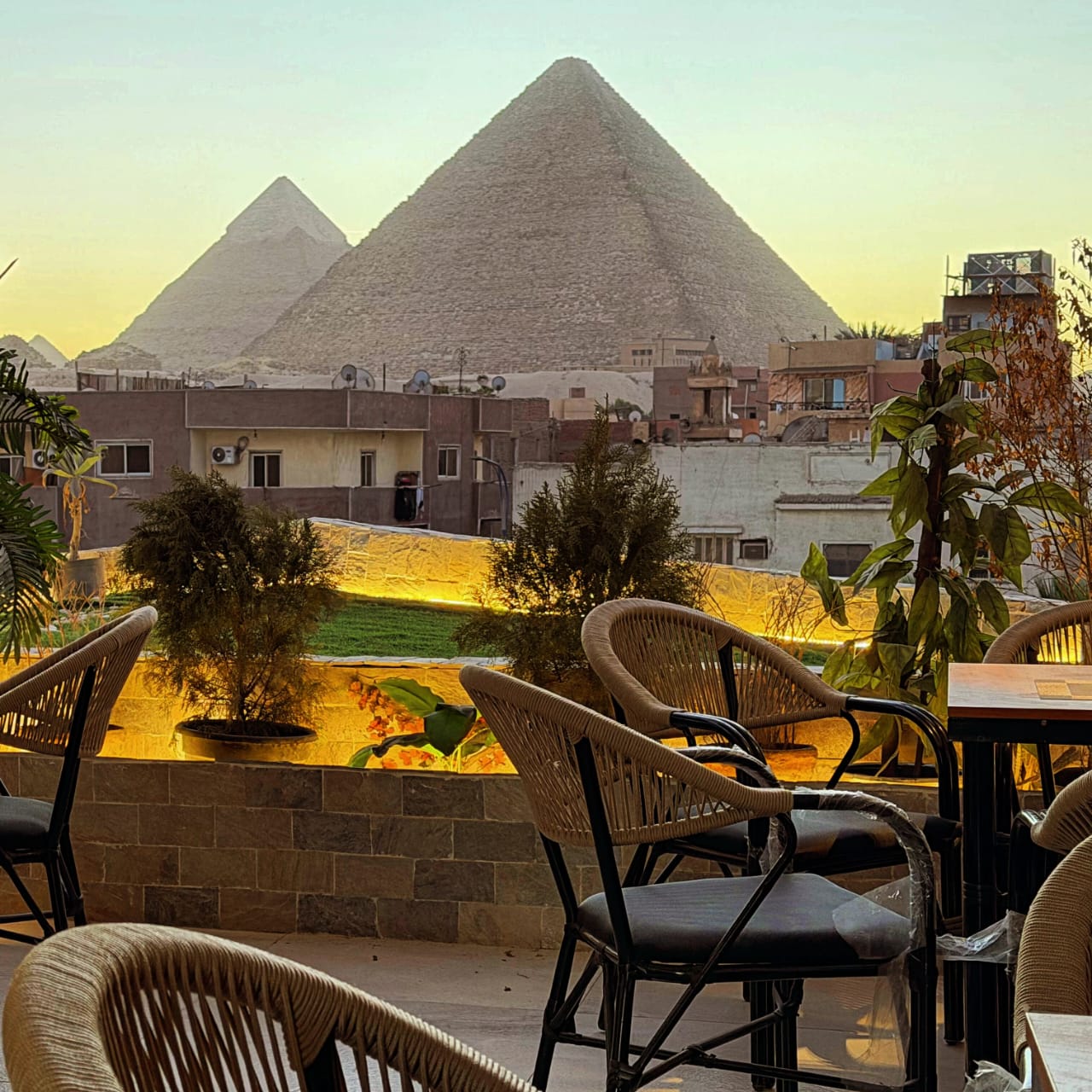 Rooftop Breakfast View